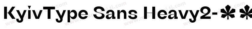 KyivType Sans Heavy2字体转换